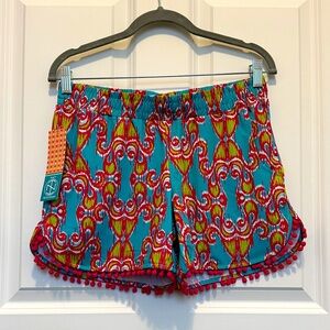 Tracy Negoshian Shorts in Ikat Pink, Size XS